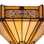 Tiffany wandlamp – Geometrisch patroon &amp; warme gloed – B, Verzenden, Nieuw