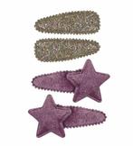 Haarspeld Klikklak Velvet Ster Glitter Roze Paars, Sieraden, Tassen en Uiterlijk, Uiterlijk | Haarverzorging, Nieuw