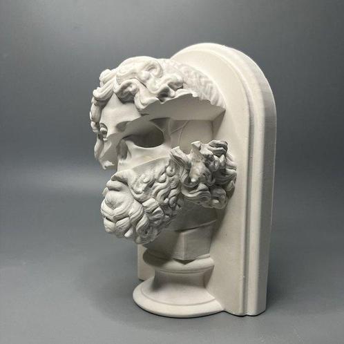 Beeldje - Modern art sculpture of a split, bust of Zeus with, Antiek en Kunst, Curiosa en Brocante
