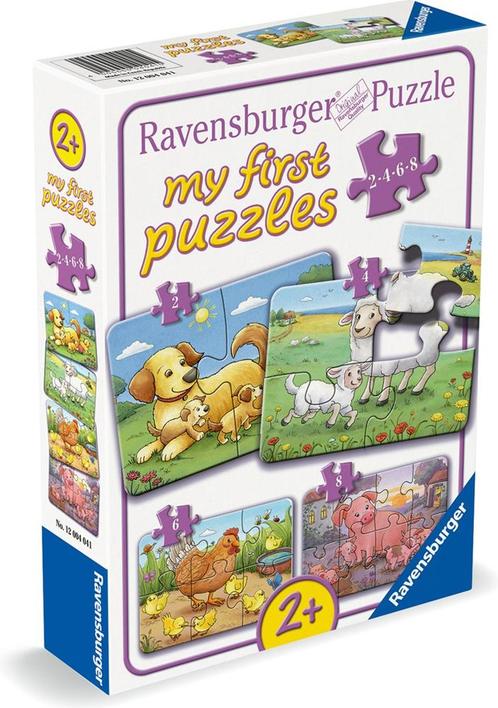 Mijn Eerste Puzzel - Boerderijdierfamilies (2, 4, 6, 8, Kinderen en Baby's, Speelgoed | Kinderpuzzels, Nieuw, Verzenden