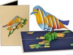 Kleurrijke Siervogel - Pop-up wenskaart vogel, Diversen, Verzenden, Nieuw