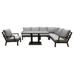 New York hoek dining loungeset 6-delig antraciet, Tuin en Terras, Tuinsets en Loungesets, Ophalen of Verzenden, Nieuw, Aluminium