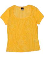 NIKE Womens See Through Top US 8/10 Medium Yellow Floral, Kleding | Dames, Verzenden, Nieuw