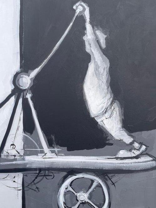 Piotr Waszczuk (1978) (Piter Vonszpon) - Perpetum mobile, Antiek en Kunst, Kunst | Schilderijen | Modern