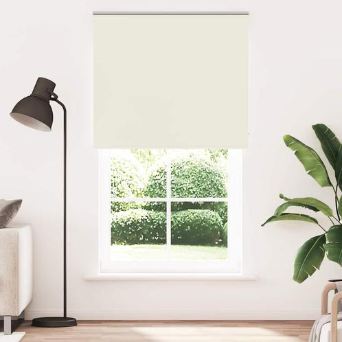 vidaXL Rolgordijn verduisterend 140x230 cm stofbreedte 136,6, Huis en Inrichting, Stoffering | Gordijnen en Lamellen, Wit, Nieuw