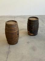 Vat (2) - Hout, Metaal - Klein koppel, Antiek en Kunst, Curiosa en Brocante