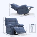 TRUUSK Massagestoel Met Warmte- En Ligfunctie, Draaibaar, To, Huis en Inrichting, Fauteuils, Verzenden, Nieuw