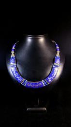 lapis lazuli + turkoois Berber-halsketting ketting - Hoogte:, Nieuw