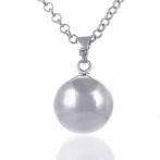 Lila Chime Zwangerschapsketting Babybel Ketting Basic Zilver, Nieuw