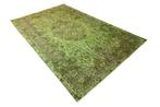 Groen vintage - Vloerkleed - 285 cm - 185 cm - met, Huis en Inrichting, Nieuw