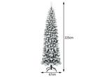 Costway Kunstkerstboom Met Metalen Standaard - 180cm, Verzenden, Nieuw