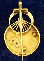 Broche - 18 karaat Geel goud Diamant (Natuurlijk)