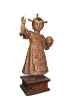 Escuela Española (XVII) - sculptuur, Niño Jesús - 60 cm -, Antiek en Kunst