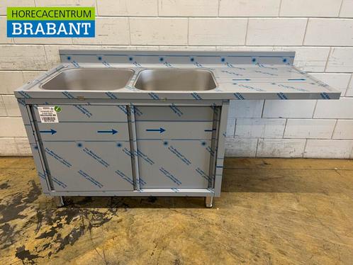 RVS Spoeltafel dubbele spoelbakken schuifdeuren Premium-line, Zakelijke goederen, Horeca | Keukenapparatuur, Nieuw in verpakking