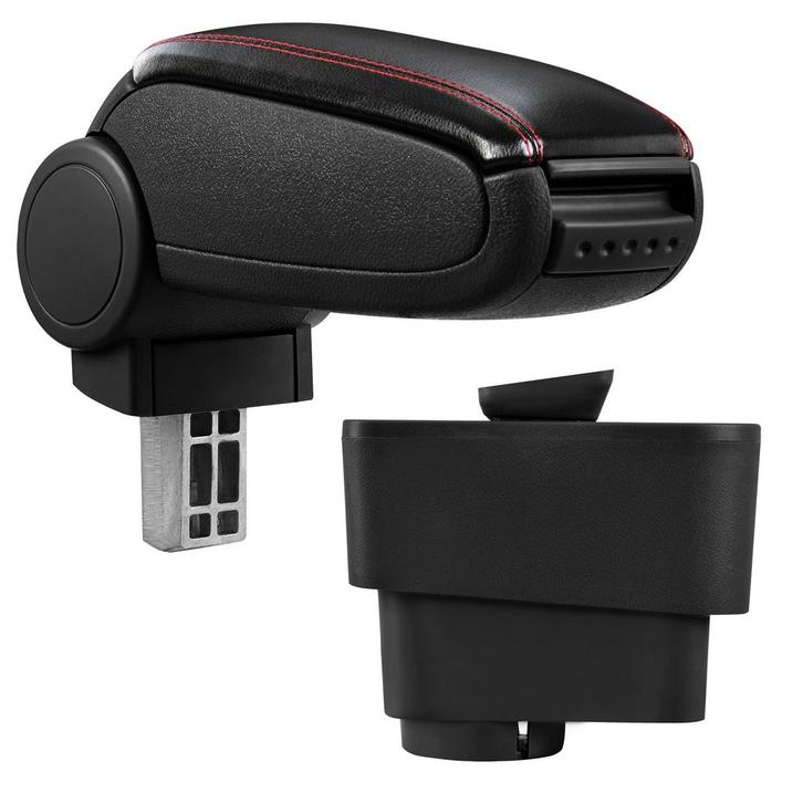 Armsteun Alfa Romeo MiTo vf 2008 kunstleer zwart en rood, Auto diversen, Auto-accessoires, Verzenden