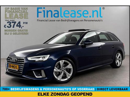 Audi A4 35 TFSI 150PK S-line Pano LED Clima Cruise €374pm, Auto's, Audi, Lease, Automaat, Stationwagon, Benzine, Blauw, Verzenden