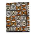 Fat Quarter Afrikaanse Wax Print Stof - Oranje Beige FTQ 873, Hobby en Vrije tijd, Stoffen en Lappen, Ophalen of Verzenden, Nieuw