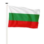 Vlag Bulgarije 100x150cm (voor gevelstok), Nieuw