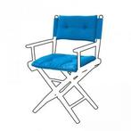 Deluxe kussens voor regisseursstoel I forza blauw, Verzenden, Nieuw