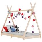 vidaXL Kinderbedframe massief grenenhout 70x140 cm, Kinderen en Baby's, Kinderkamer | Bedden, Verzenden, Nieuw