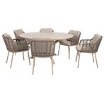Prado Puglia dining tuinset 160xH75 cm 7 delig keramiek, Ophalen of Verzenden, Nieuw