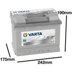 Varta Silver Dynamic D39 accu 12V 63Ah 242x175x190x190, Verzenden, Nieuw