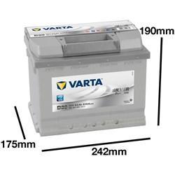 Varta Silver Dynamic D39 accu 12V 63Ah 242x175x190x190, Auto-onderdelen, Accu's en Toebehoren, Verzenden