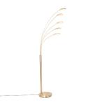 Design vloerlamp messing incl. LED 5-lichts - Sixties Trento, Huis en Inrichting, Lampen | Vloerlampen, Nieuw, Overige materialen
