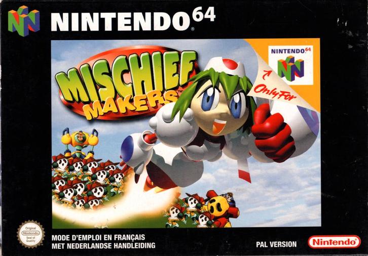 N64 Mischief Makers (In doos), Spelcomputers en Games, Games | Nintendo 64, Zo goed als nieuw, Verzenden