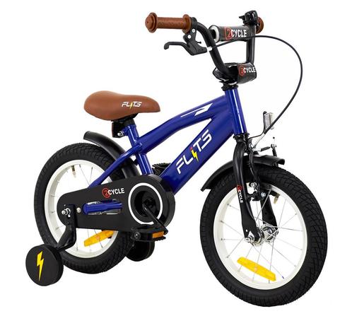 2Cycle Flits - Blauw - Jongensfiets 3 tot 5 jaar, Fietsen en Brommers, Fietsen | Jongens, Nieuw, Verzenden