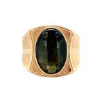 Gouden ring met groene spinel 14 krt, Sieraden, Tassen en Uiterlijk, Ringen, Ophalen of Verzenden, Nieuw
