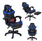 Massage Gamingstoel – Ergonomisch, Draaibaar & Met Voetsteun, Huis en Inrichting, Stoelen, Verzenden, Nieuw