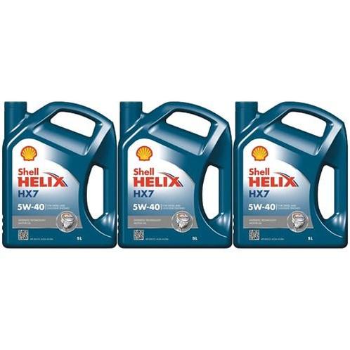 Shell Aanbieding: 3 X Helix Hx7 5W40 5L, Auto diversen, Onderhoudsmiddelen, Verzenden