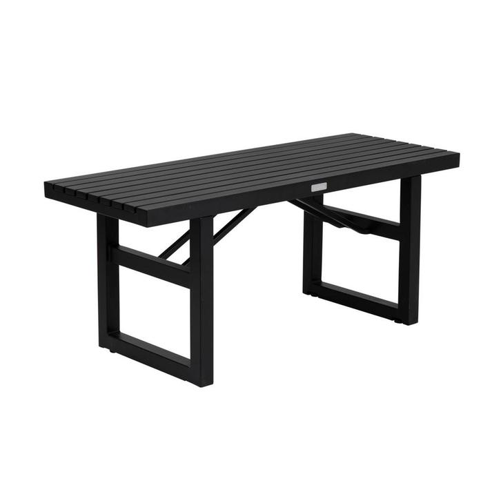 *WOONWINKEL* Lavis Alure Eetkamerbank Buiten 105 Zwart, Tuin en Terras, Tuinsets en Loungesets, Nieuw, Verzenden