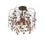 Vintage plafondlamp roestkleurig, Charlotte, Ophalen of Verzenden, Nieuw, Metaal, Vintage