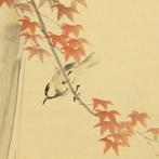 Autumn Red Leaves and Little Bird with Box - Kawabata, Antiek en Kunst