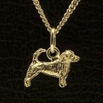 Gouden Norfolk Terrier met staart ketting hanger - klein, Verzenden, Nieuw