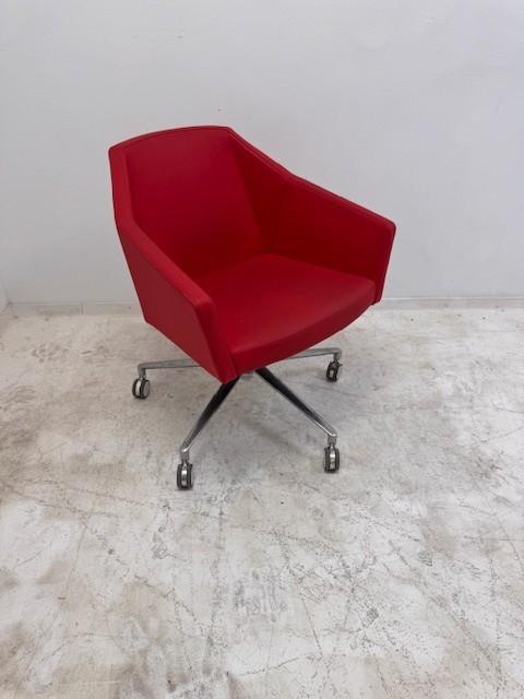 Casala Parker VI 2731/10 design vergader fauteuil rood, Zakelijke goederen, Kantoor en Winkelinrichting | Kantoormeubilair en Inrichting