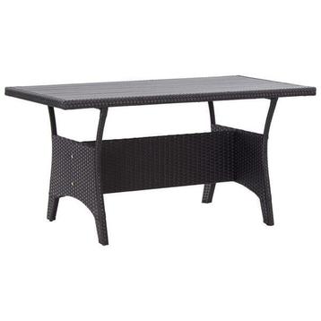 Tuin Eettafel Zwart - Retourdeal - Weerbestendig - 46%! beschikbaar voor biedingen