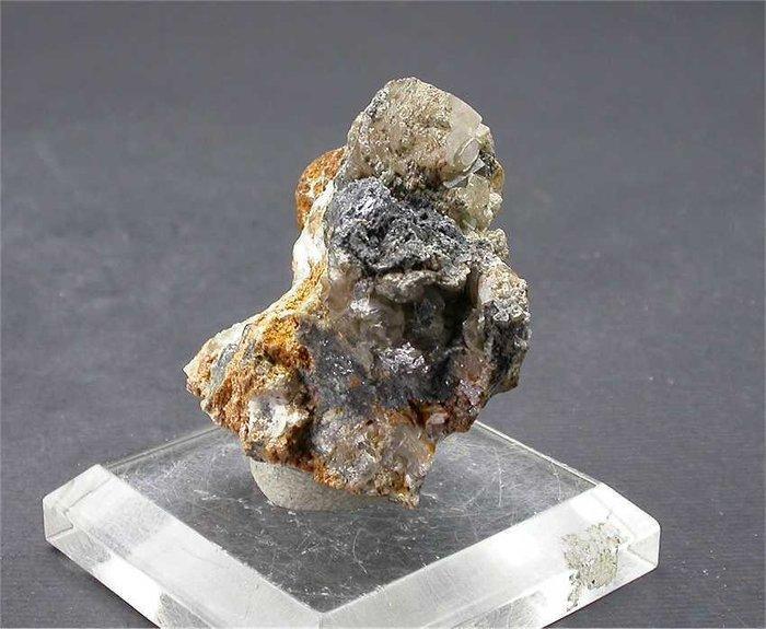 fosgeniet Kristallen op matrix - Hoogte: 3.5 cm - Breedte: 3, Verzamelen, Mineralen en Fossielen