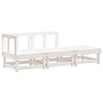 Loungeset Wit Hout - Hoekbank - Retourdeal - Koopje!, Tuin en Terras, Tuinsets en Loungesets, 3 zitplaatsen, Nieuw, Ophalen of Verzenden