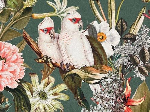 Natuurexplosie: Goot in biologisch katoen - Meubelstof - 300, Antiek en Kunst, Antiek | Kleden en Textiel