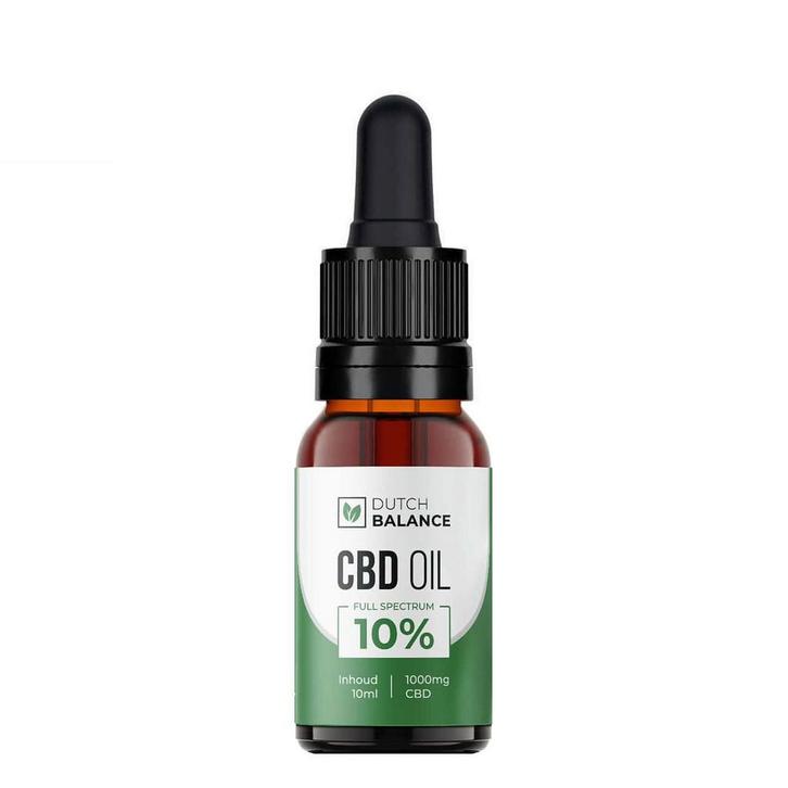 Dutch Balance CBD olie full spectrum 10% 10 ml 1000 mg CBD, Sport en Fitness, Gezondheidsproducten en Wellness, Nieuw, Verzenden