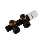 Riko thermostatisch 3/4 onderblok haaks-rechts mat zwart, Ophalen of Verzenden, Nieuw