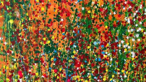 Jane Grieco - Symphonie de couleurs - Tableau, unique,, Antiek en Kunst, Kunst | Schilderijen | Modern