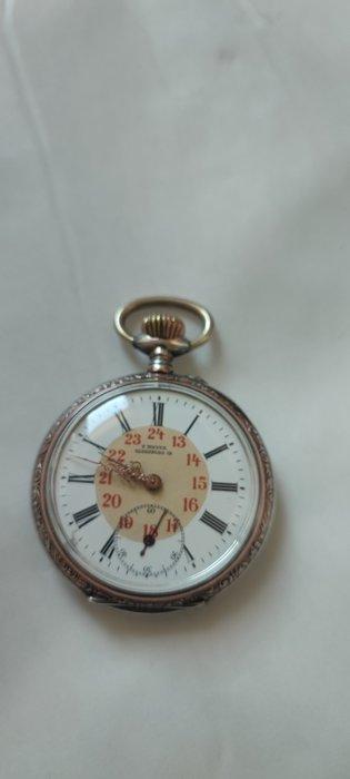F. Meyer, Oldenburg – - silver - pocket watch No Reserve, Sieraden, Tassen en Uiterlijk, Horloges | Heren