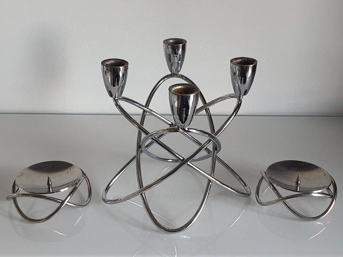 Georg Jensen - Maria Berntsen - Kaarsenhouder Glow - Staal, Antiek en Kunst, Antiek | Meubels | Stoelen en Banken