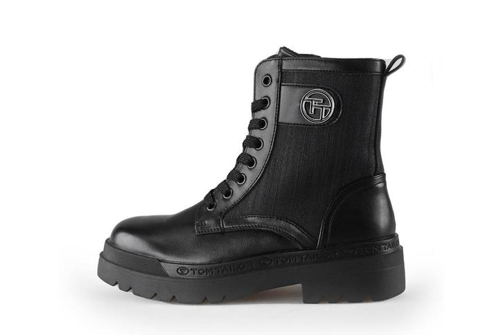 Tom Tailor Veterboots in maat 37 Zwart | 10% korting, Kleding | Dames, Schoenen, Zwart, Zo goed als nieuw, Overige typen, Verzenden