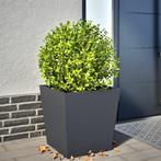 vidaXL Plantenbak 50x50x50 cm staal antracietkleurig, Tuin en Terras, Bloembakken en Plantenbakken, Verzenden, Nieuw, Metaal