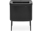 Brabantia Bo Wasmand - met Deksel - 60 l - Matt Black, Verzenden, Nieuw